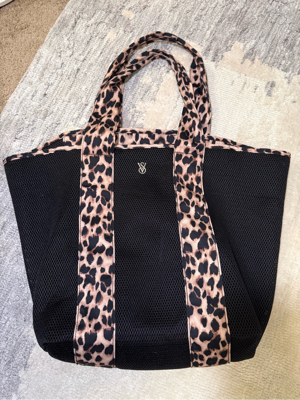 Victoria’s Secret Mesh and Leopard Tote